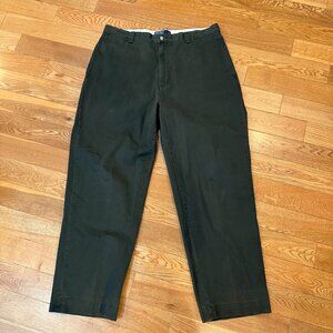 Polo by Ralph Lauren 36x30 Philip Pant Dark Green Cotton Chino Pants
